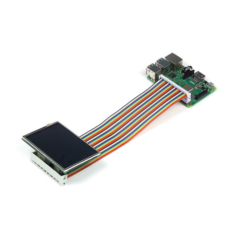 UCTRONICS Male to Female GPIO Ribbon Cable 40pin 8inch Breadboard Jumper Wires for Connection Raspberry Pi 5 3 2 Model B B+ w/ 3.5/5 inch TFT Touch Screen LCD Display - Image 5